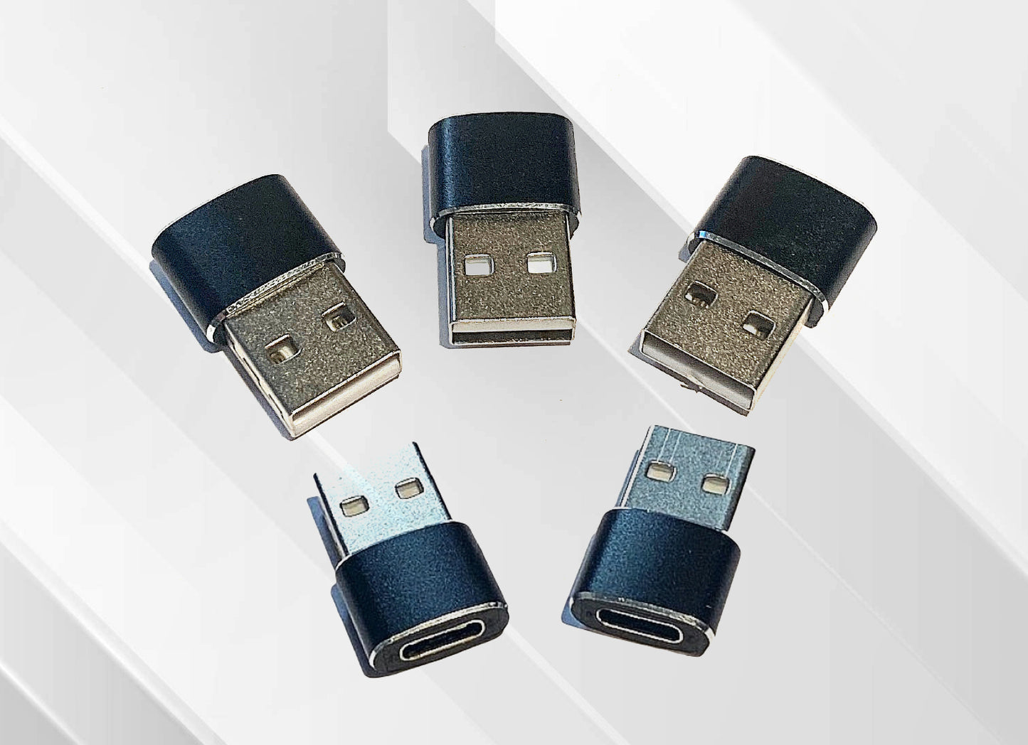 USB-C Female to USB Male Converter Adapter 5 Pack